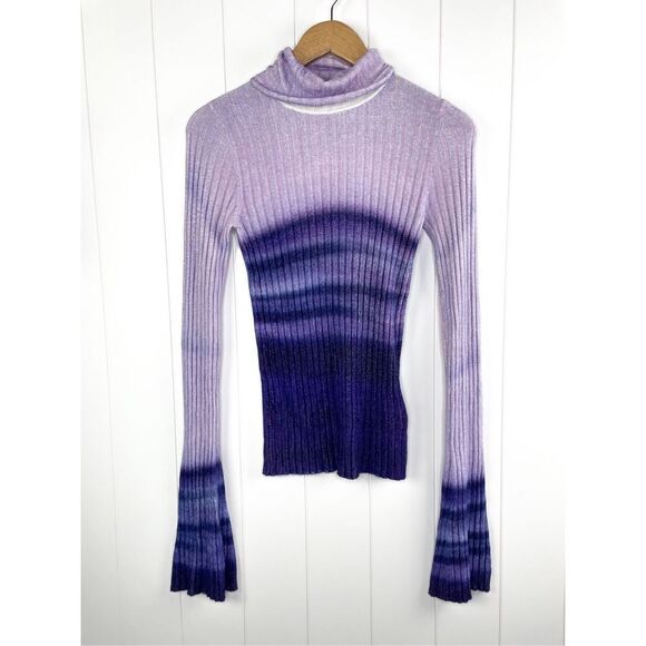 Anthropologie Sample Sale Pilcro Velvet Turtleneck Sweater - Picture 1 of 12